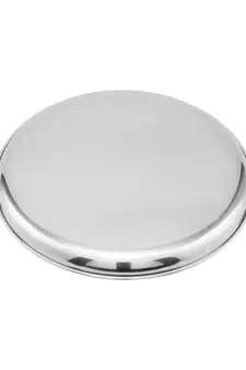 JAGGERY Stainless Steel Mirror Finish Jumbo Dinner Plate,Big Thali ,Lunch Plate Set of 6 (Dia -28cm,approx-11inch)