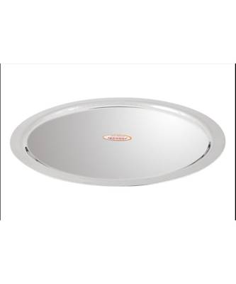 JAGGERY Steel Ciba,Lids,Tope Cover Set of 2pcs(Dia-27.5Cm 28.5Cm) For Extra Large size Patila (approx-4.5 or 5Litre) 1
