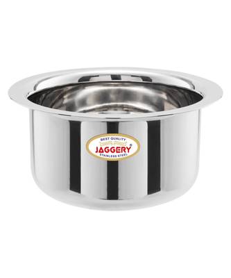 JAGGERY Stainless Steel Round Bottom Patila ,Bhagona,Tapeli,Tope (Capacity-300ml,450ml,650ml,Pack Of 3) 2