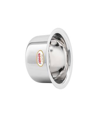 JAGGERY Stainless Steel Round Bottom Patila ,Bhagona,Tapeli,Tope (Capacity-300ml,450ml,650ml,Pack Of 3) 3
