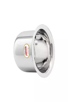 JAGGERY Stainless Steel Round Bottom Patila ,Bhagona,Tapeli,Tope (Capacity-300ml,450ml,650ml,Pack Of 3)