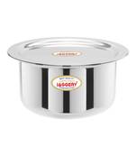 JAGGERY Stainless Steel Round Bottom Patila, Bhagona, Tapeli, Tope (Capacity-300ml,450ml,650ml Pack Of 3)