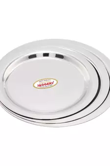 JAGGERY Stainless Steel Round Bottom Patila, Bhagona, Tapeli, Tope (Capacity-300ml,450ml,650ml Pack Of 3)