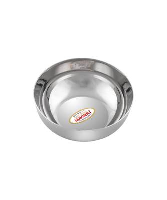 JAGGERY Steel Chaliya Vati  Pack of 6pcs ,Capacity -180ml, Dia -10.4cm,height-3.4cm (Broad shaped low height Bowl) 4