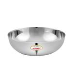 JAGGERY Steel Chaliya Vati  Pack of 6pcs,Capacity-350ml,Dia-14cm,height-4cm(Broad shaped low height Bowl)