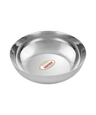 JAGGERY Steel Chaliya Vati  Pack of 6pcs,Capacity-350ml,Dia-14cm,height-4cm(Broad shaped low height Bowl) 2