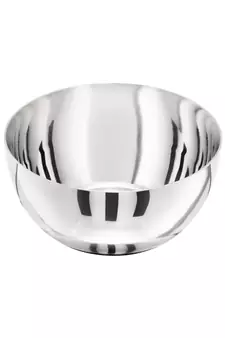 JAGGERY Stainless Steel Heavy Apple Bowl/ Vati/ Wati/ Katori  set of 6pcs Capacity  250ml dia  10 5cm height  5 cm