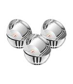 JAGGERY Stainless Steel Heavy Apple Bowl/ Vati/ Wati/ Katori  set of 6pcs Capacity  250ml dia  10 5cm height  5 cm