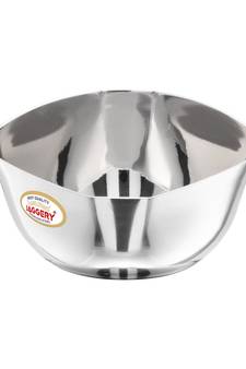 JAGGERY Steel Double Square Bowl,Octagon Vati,Katori Set of 6pcs (Capacity-260ml,Dia-10cm,height-5cm)