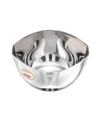 JAGGERY Steel Double Square Bowl,Octagon Vati,Katori Set of 6pcs (Capacity-260ml,Dia-10cm,height-5cm) 2