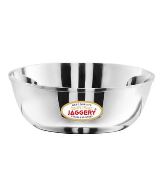 JAGGERY Stainless Steel,Katora Set( Pack Of 2)Big Bowl-700ml Rust Proof Useful as Mixing Bowl or Serving Donga 1