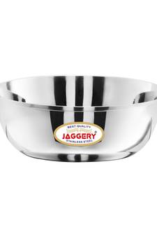 JAGGERY Stainless Steel,Katora Set( Pack Of 2)Big Bowl-700ml Rust Proof Useful as Mixing Bowl or Serving Donga