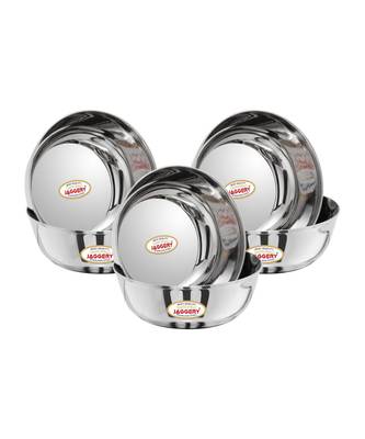 JAGGERY Stainless Steel Katora Set Big Bowl-700ml ( Pack Of 6) Rust Proof Useful as Mixing Bowl or Serving Donga 1