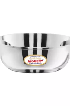 JAGGERY Stainless Steel Katora Set Big Bowl-700ml ( Pack Of 6) Rust Proof Useful as Mixing Bowl or Serving Donga