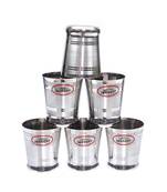 JAGGERY Brand Stainless Steel Tea ,Coffee Glass Set Of 6 (Capacity-160ml,Height-6.3cm)