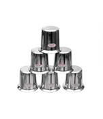 JAGGERY  Extra Heavy And Sturdy Steel Coffee Kaapi And Tea Glass/ Set of 6/ South Indian Design Full Capacity 200ml