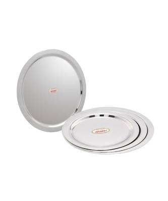 JAGGERY  Steel Lids/Tope Cover Set of 4 Pcs Multipurpose Dhakkan for small size Handi (Dia  12Cm 13.5Cm 15Cm 16Cm) 2