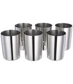 JAGGERY Stainless Steel Drinking Glass Set (400ml) Pack of 6