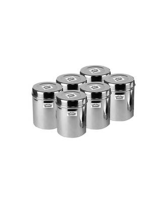 JAGGERY Stainless Steel Tall Container Ubha Dabba(Set of 6) Capacity-800ml 1