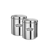 JAGGERY Stainless Steel Tall Container Ubha Dabba Set of 2(Capacity-2 Litre)  