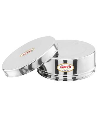 JAGGERY Steel Flat Lid Container 4 Pcs Set (Capacity-200ml,300ml,450ml,650ml) 4