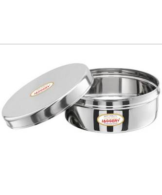 JAGGERY Steel Flat Lid Container 4 Pcs Set (Capacity-200ml,300ml,450ml,650ml) 5