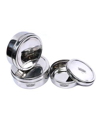 JAGGERY Stainless Steel Container 3 Pcs Set (Capacity- 800ml,1000ml,1300ml) 2