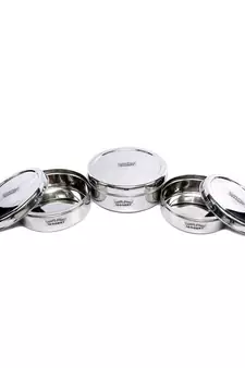 JAGGERY Stainless Steel Container 3 Pcs Set (Capacity- 800ml,1000ml,1300ml)