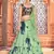 Pista Green shibori printed with sequins cotton semi stitched lehenga