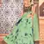 Pista Green shibori printed with sequins cotton semi stitched lehenga