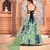 Pista Green shibori printed with sequins cotton semi stitched lehenga