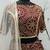 Deep maroon Metallic Foil Printed taffeta-silk semi stitched lehenga