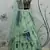 Pista Green shibori printed with sequins cotton semi stitched lehenga