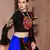 Blue gujarati gamthi hand embroidered cotton indian traditional dandiya raas garba lehenga choli for navratri