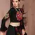 Black gujarati gamthi hand embroidered cotton indian traditional dandiya raas garba festival lehenga for navratri