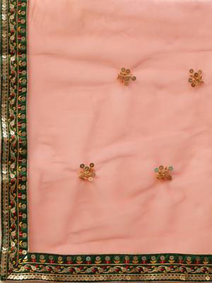 Green Colour Satin Silk A-line Semi-Stitched Lehenga & Unstitched Blouse With Dupatta 4