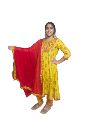 Yellow Red Gotta Suit 1