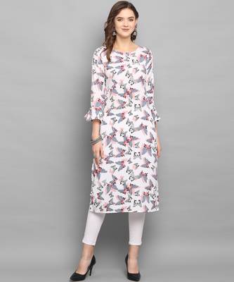 Heavy Digital Print Kurta With Fancy Bell Sleeves 1