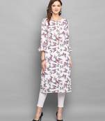 Heavy Digital Print Kurta With Fancy Bell Sleeves