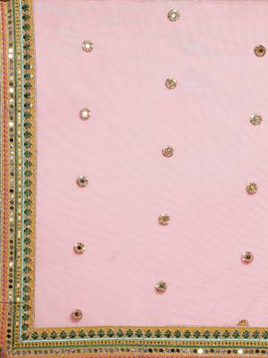 Mustard Colour Satin Silk A-line Semi-Stitched Lehenga & Unstitched Blouse With Dupatta 4