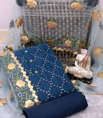 VredeVogel N-Blue Graceful Salwar Suits & Dress Materials