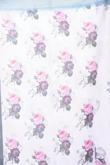 multicolor Handloom Linen digital print sarees
