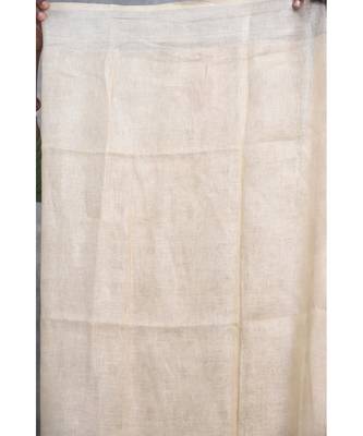 multicolor Handloom Linen digital print sarees 5