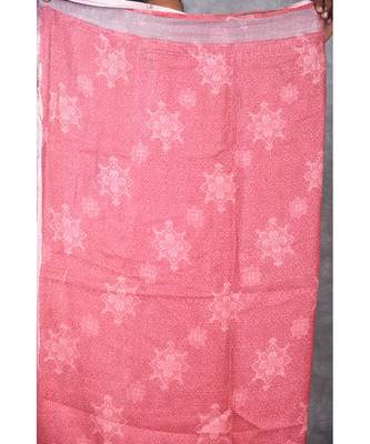 multicolor Handloom Linen digital print sarees 5