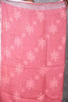 multicolor Handloom Linen digital print sarees