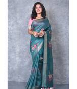 multicolor Handloom linen With Digital Print