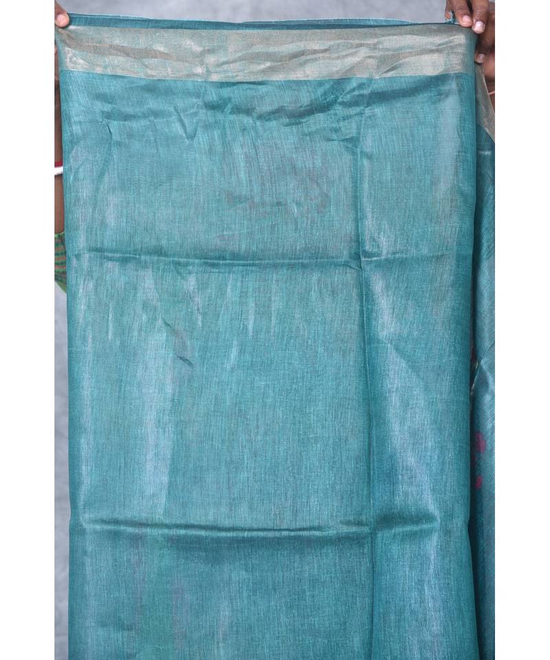 multicolor Handloom linen With Digital Print