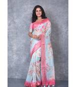 multicolor Handloom linen With Digital Print