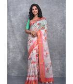 multicolor Handloom linen With Digital Print