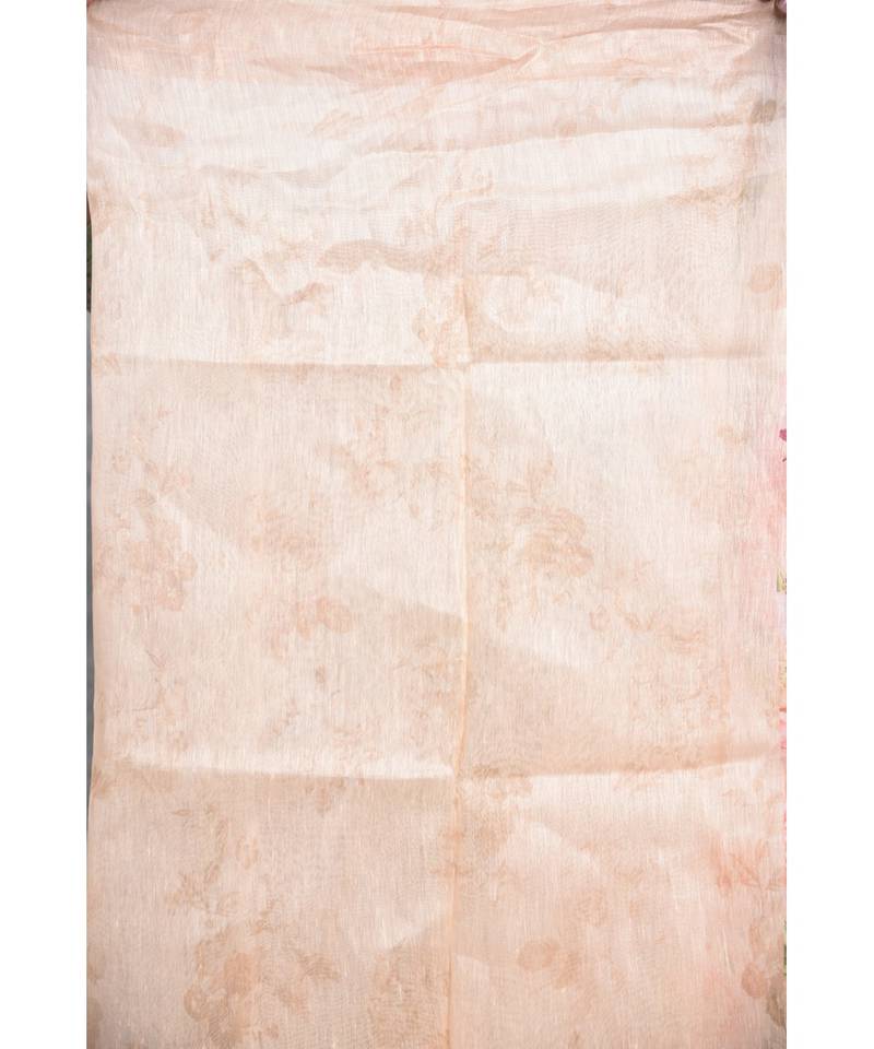 multicolor Handloom linen With Digital Print